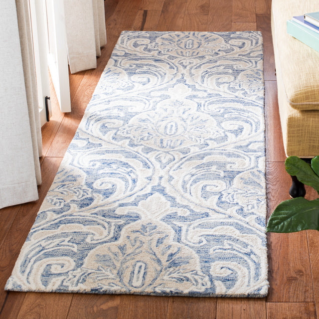 Safavieh Micro-Loop Mlp532M Blue/Ivory Rugs.