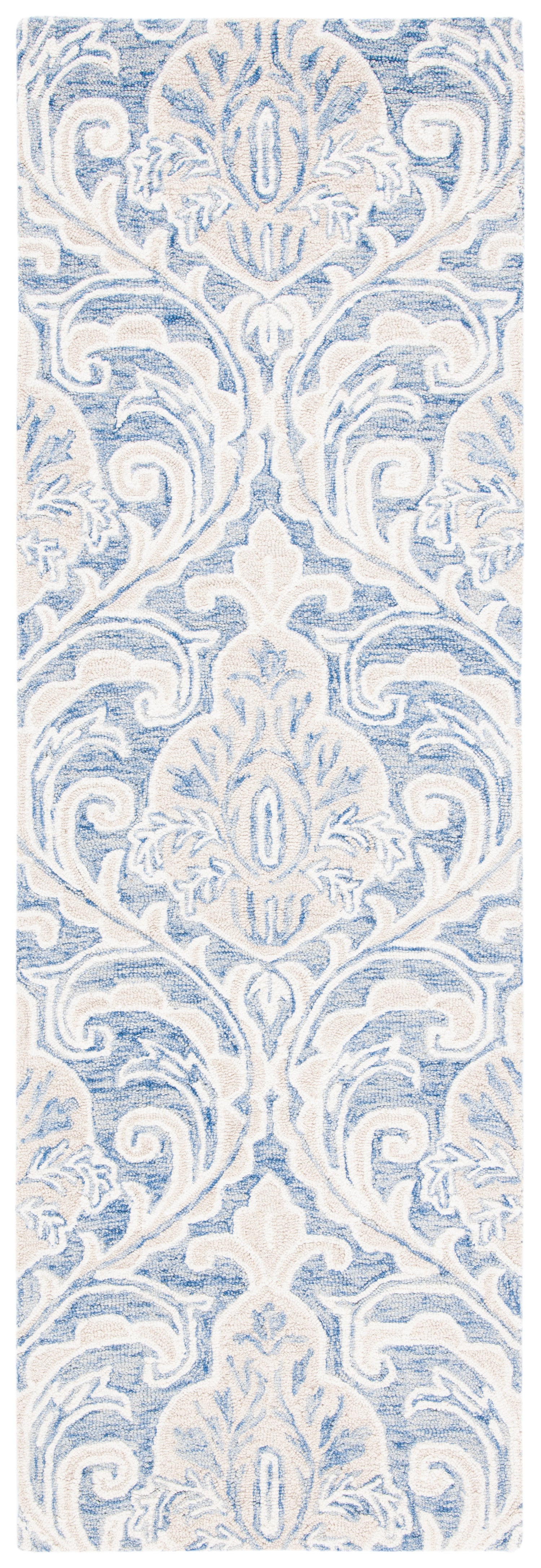 Safavieh Micro-Loop Mlp532M Blue/Ivory Rugs.