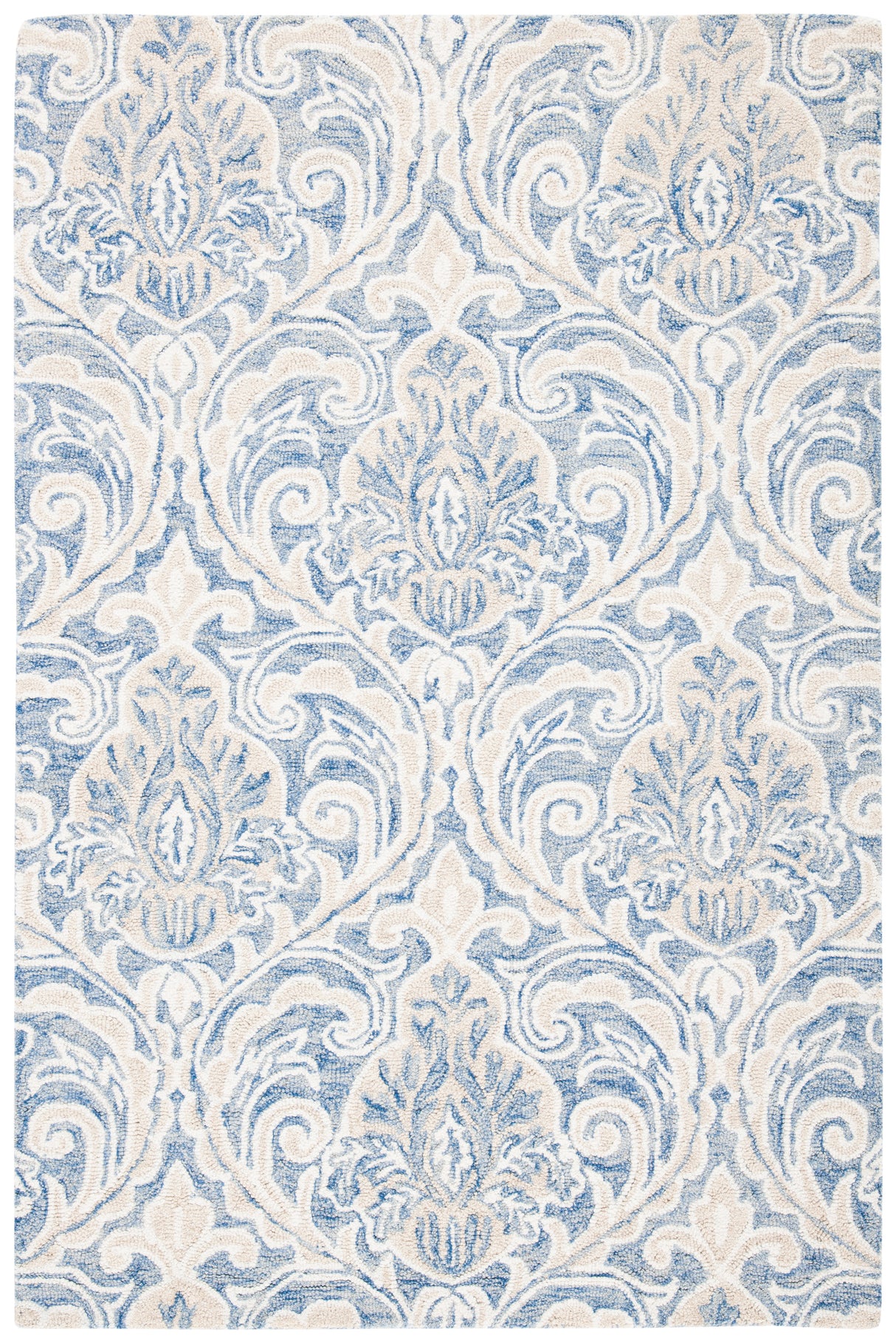 Safavieh Micro-Loop Mlp532M Blue/Ivory Rugs.