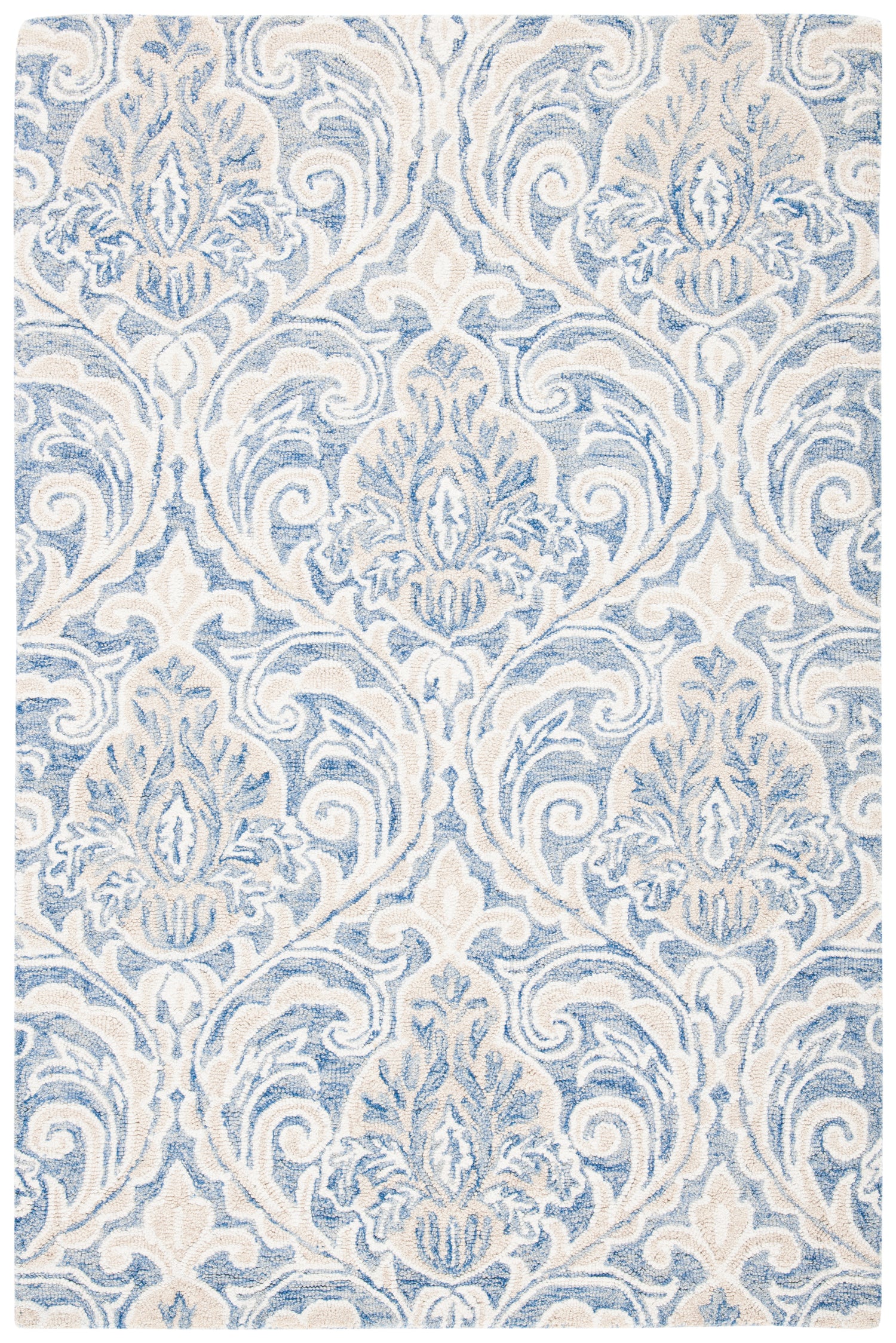 Safavieh Micro-Loop Mlp532M Blue/Ivory Rugs.