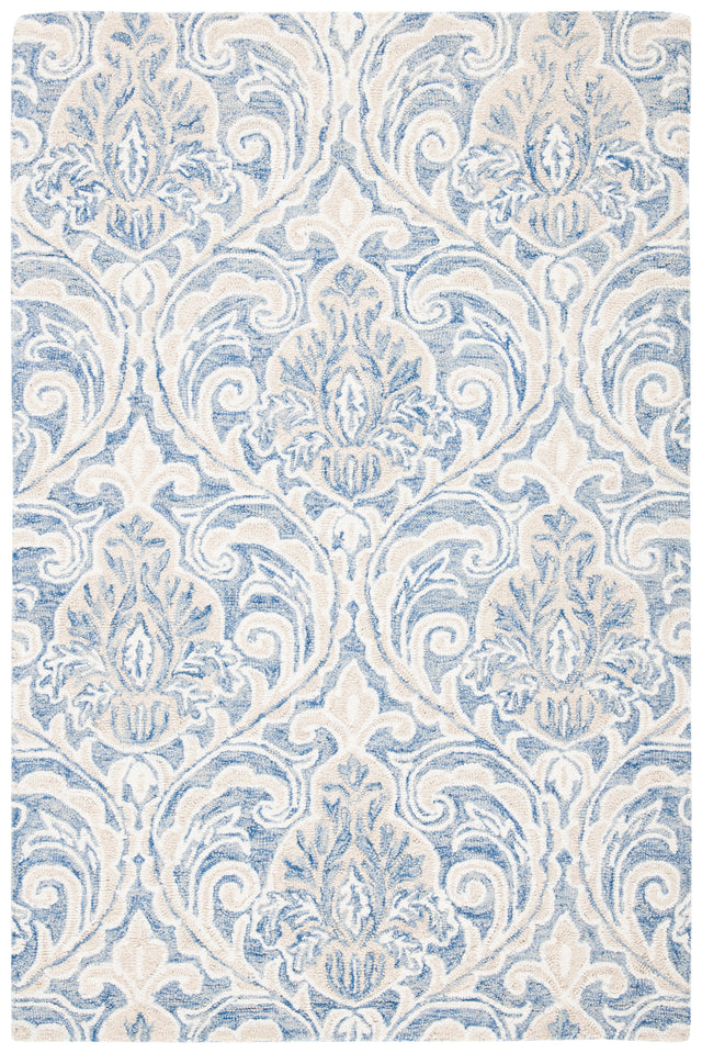 Safavieh Micro-Loop Mlp532M Blue/Ivory Rugs.