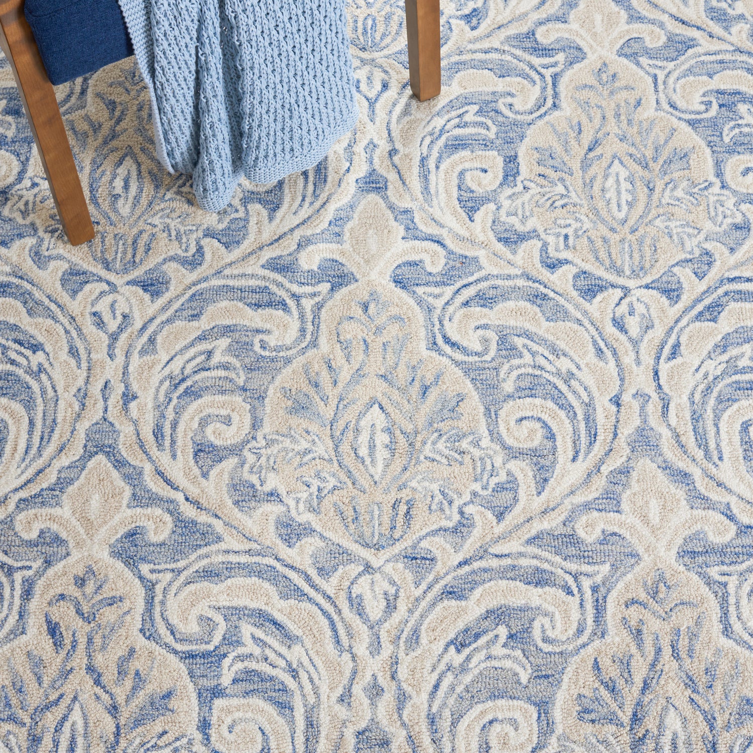 Safavieh Micro-Loop Mlp532M Blue/Ivory Rugs.
