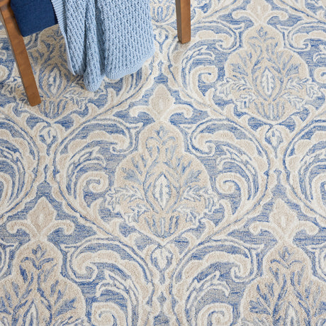 Safavieh Micro-Loop Mlp532M Blue/Ivory Rugs.