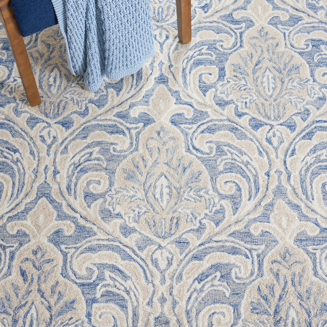 Safavieh Micro-Loop Mlp532M Blue/Ivory Rugs.