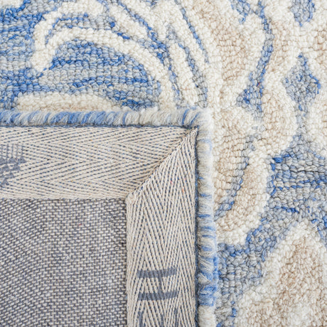 Safavieh Micro-Loop Mlp532M Blue/Ivory Rugs.