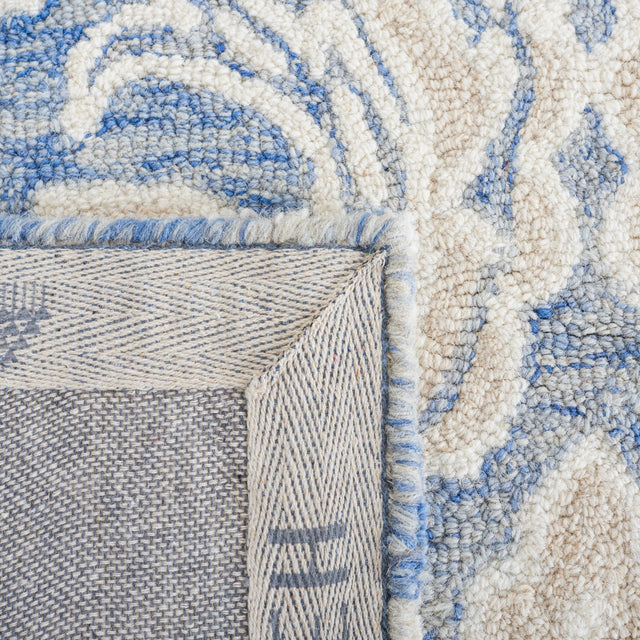 Safavieh Micro-Loop Mlp532M Blue/Ivory Rugs.