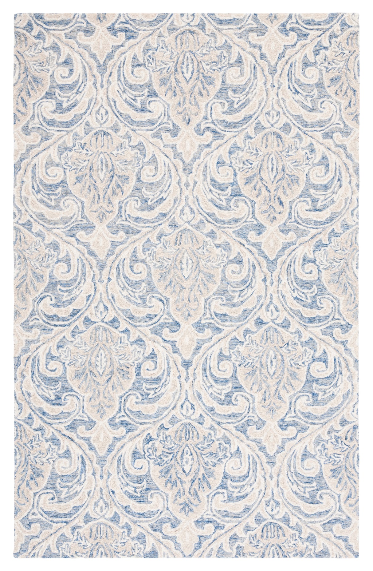 Safavieh Micro-Loop Mlp532M Blue/Ivory Rugs.