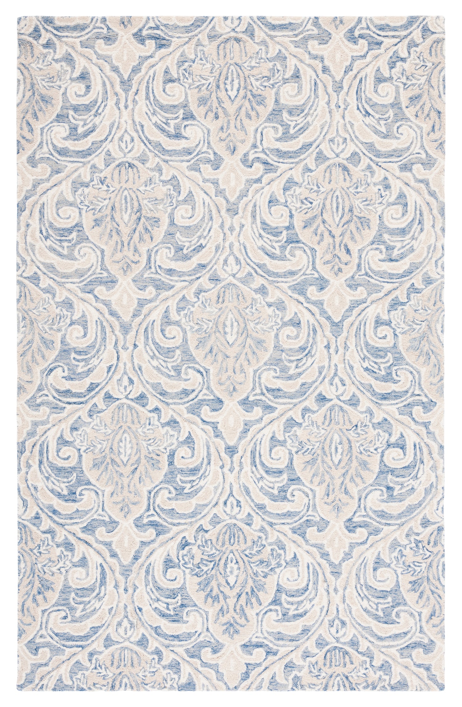 Safavieh Micro-Loop Mlp532M Blue/Ivory Rugs.