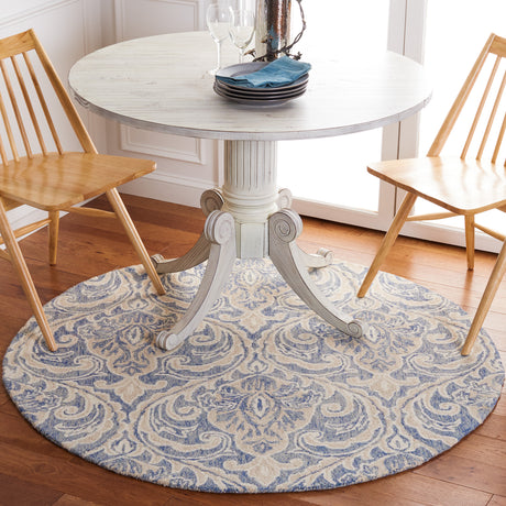 Safavieh Micro-Loop Mlp532M Blue/Ivory Rugs.