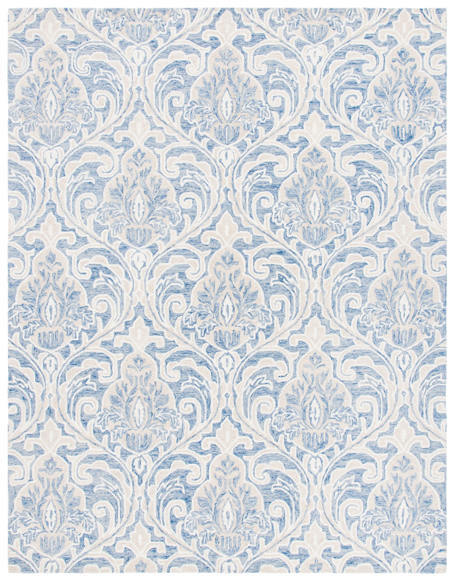 Safavieh Micro-Loop Mlp532M Blue/Ivory Rugs.