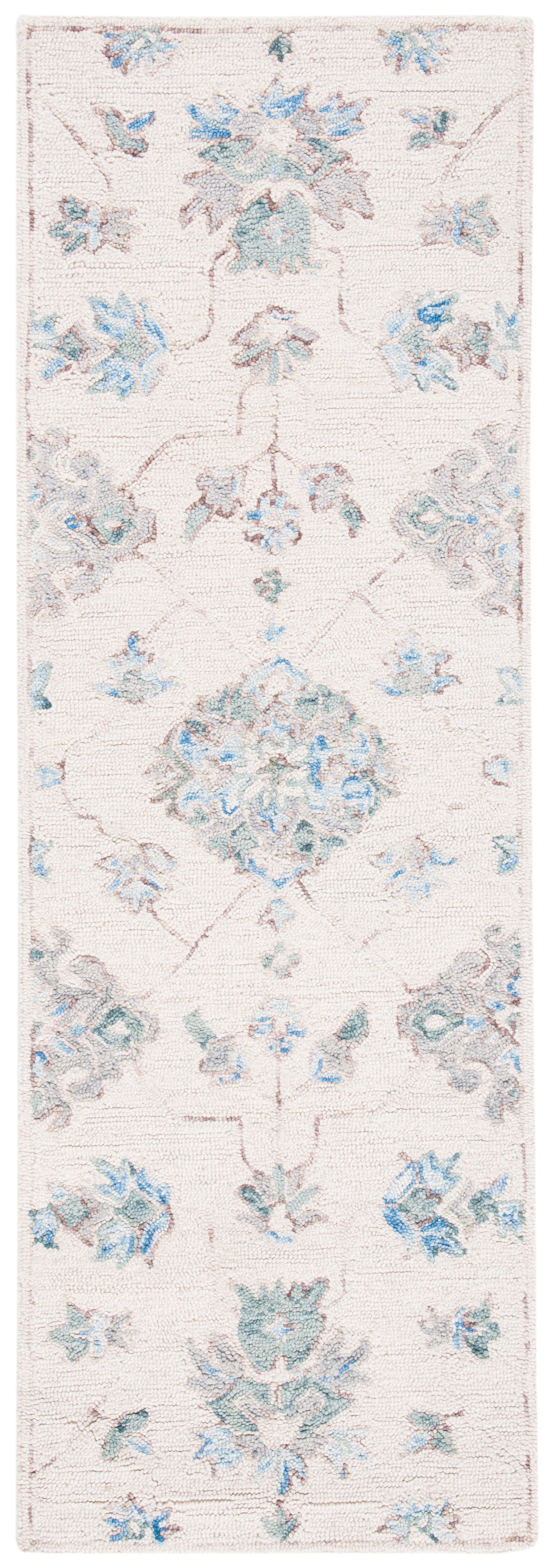 Safavieh Micro-Loop Mlp534F Ivory/Grey Rugs.