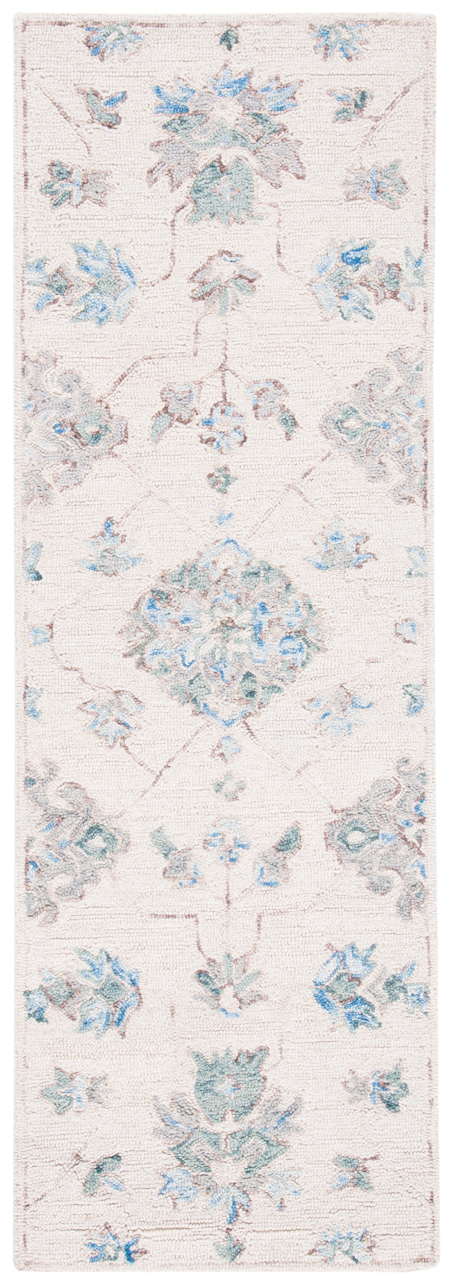 Safavieh Micro-Loop Mlp534F Ivory/Grey Rugs.