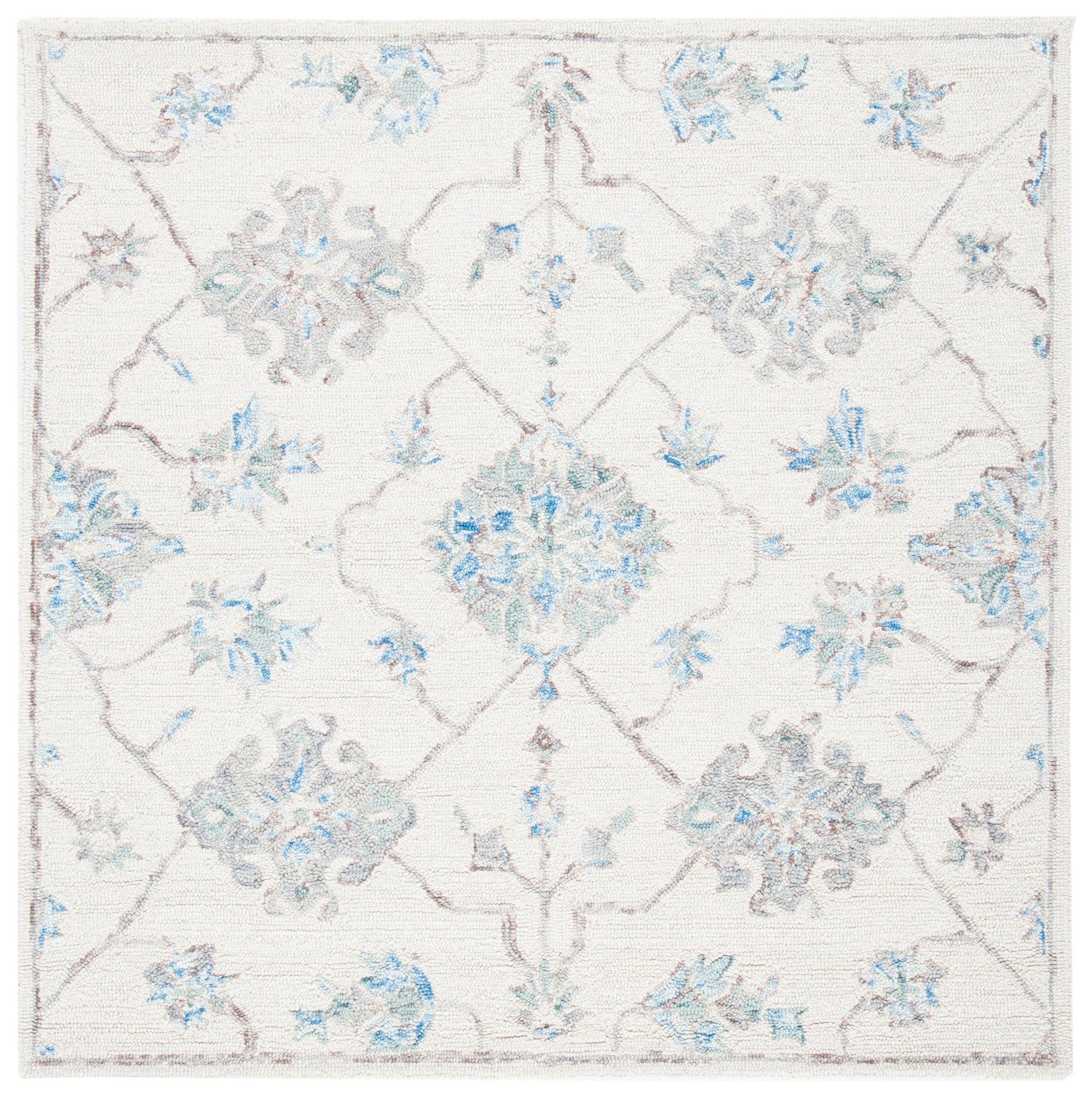 Safavieh Micro-Loop Mlp534F Ivory/Grey Rugs.