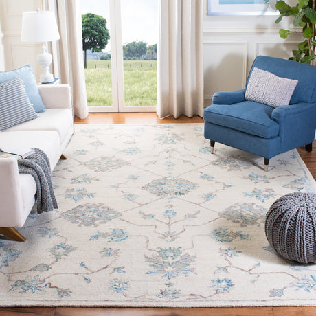 Safavieh Micro-Loop Mlp534F Ivory/Grey Rugs.
