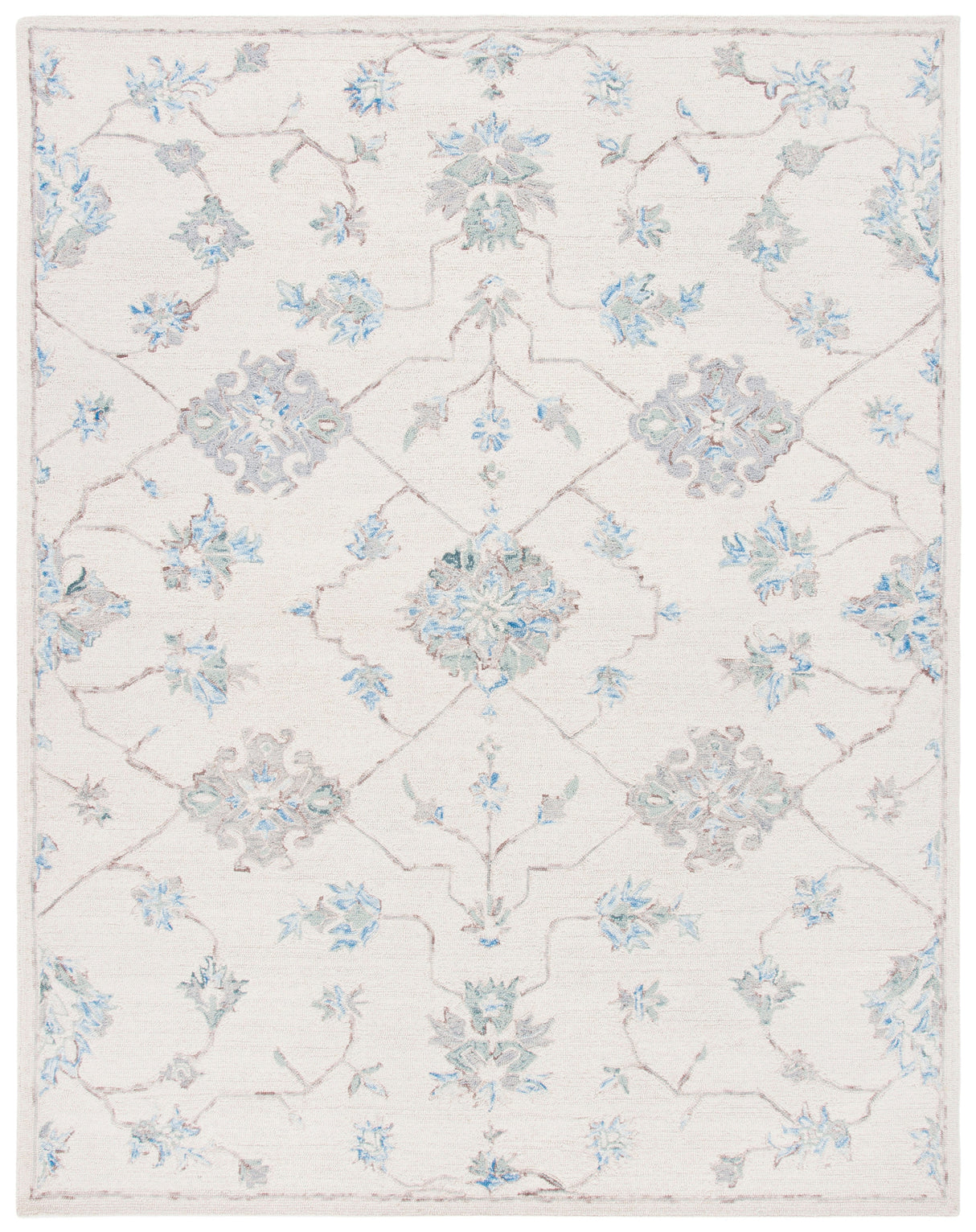 Safavieh Micro-Loop Mlp534F Ivory/Grey Rugs.