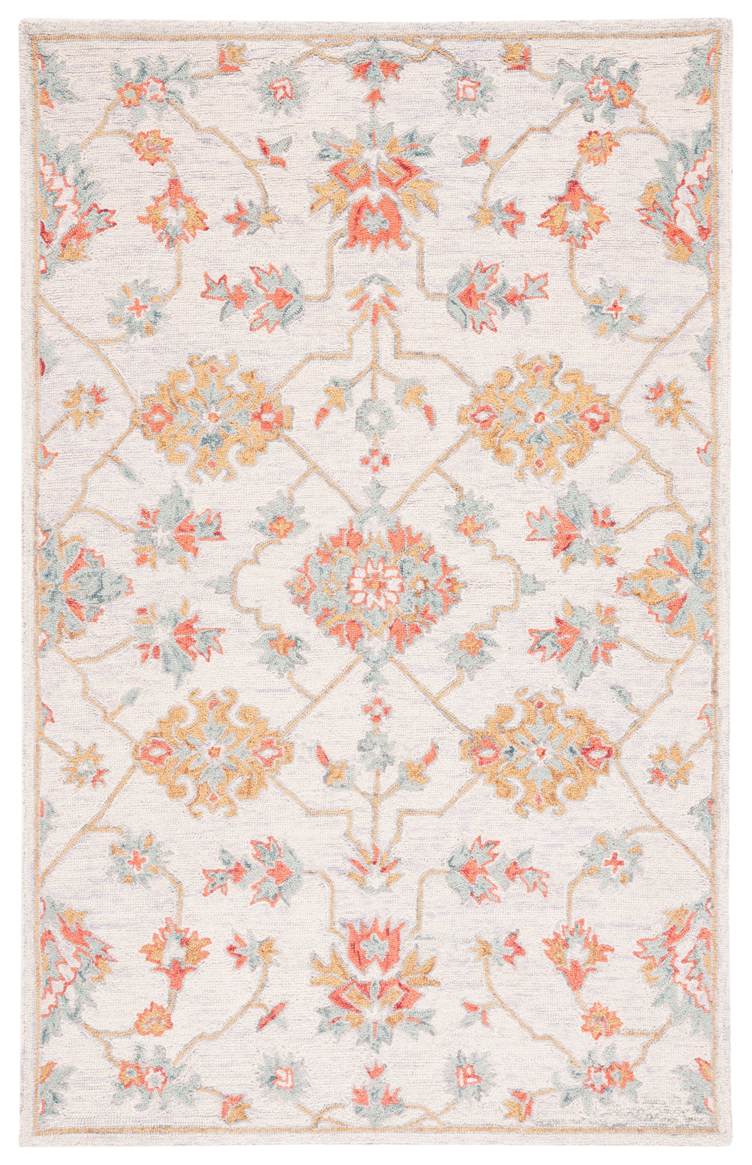 Safavieh Micro-Loop Mlp534G Silver/Red Rugs.