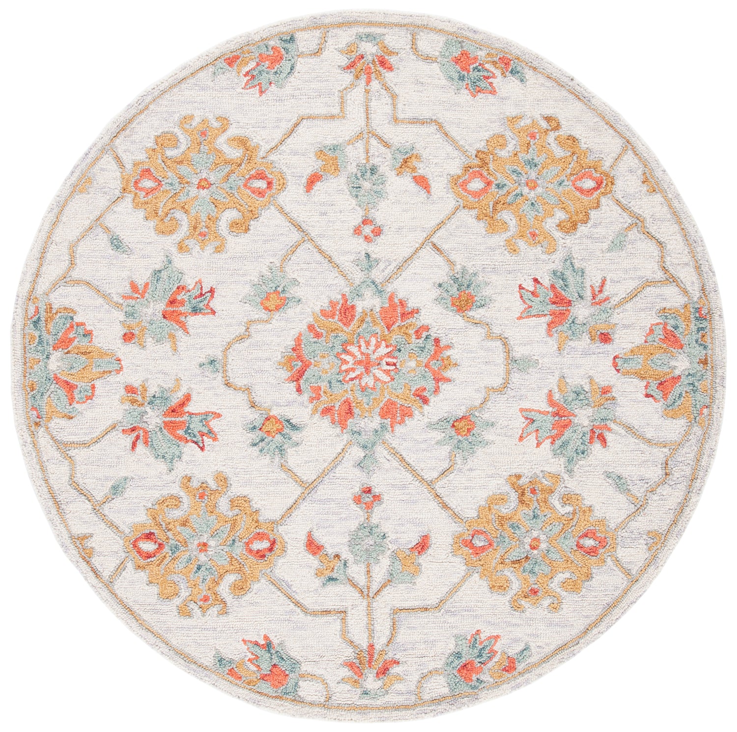 Safavieh Micro-Loop Mlp534G Silver/Red Rugs.
