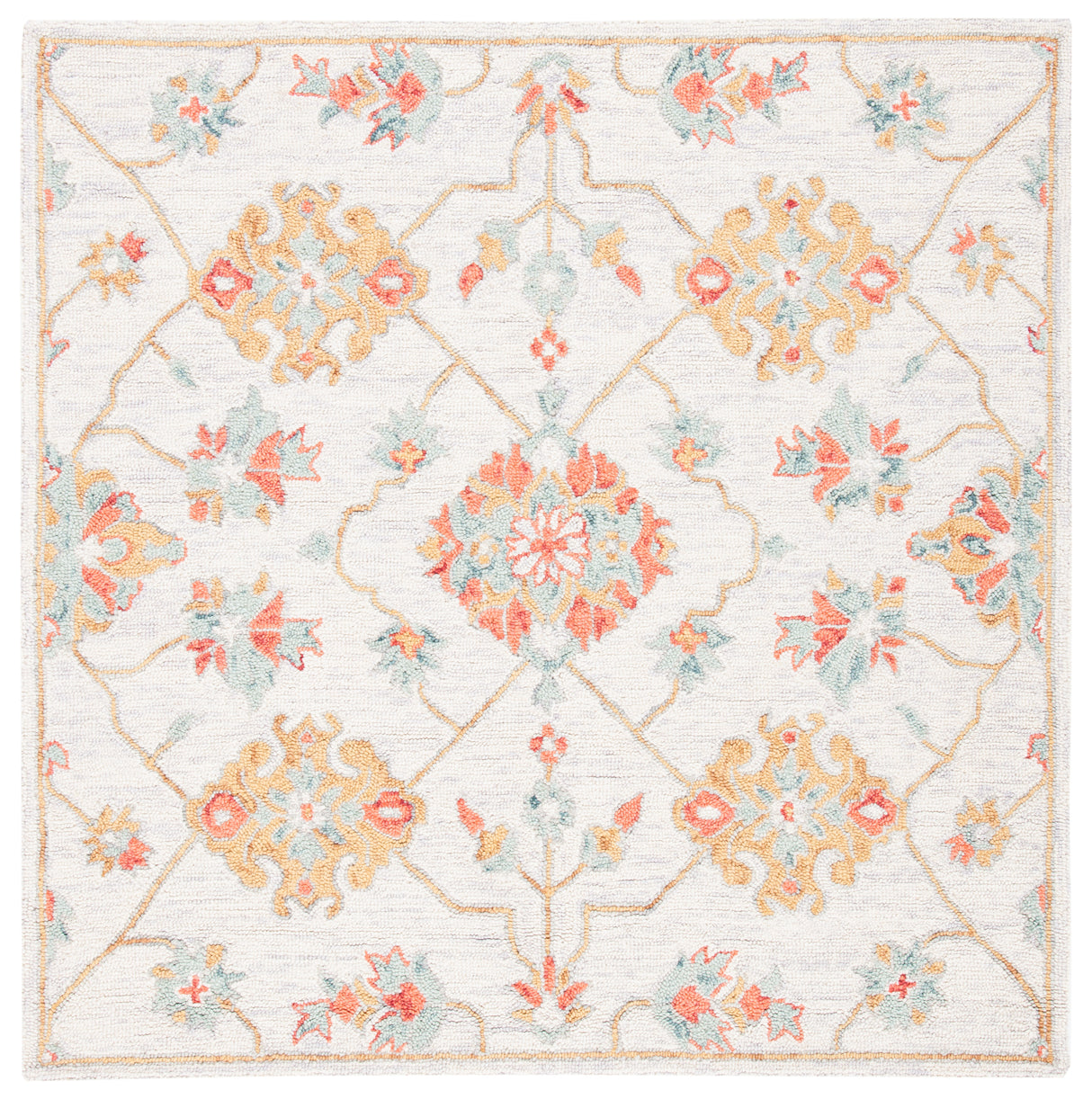 Safavieh Micro-Loop Mlp534G Silver/Red Rugs.