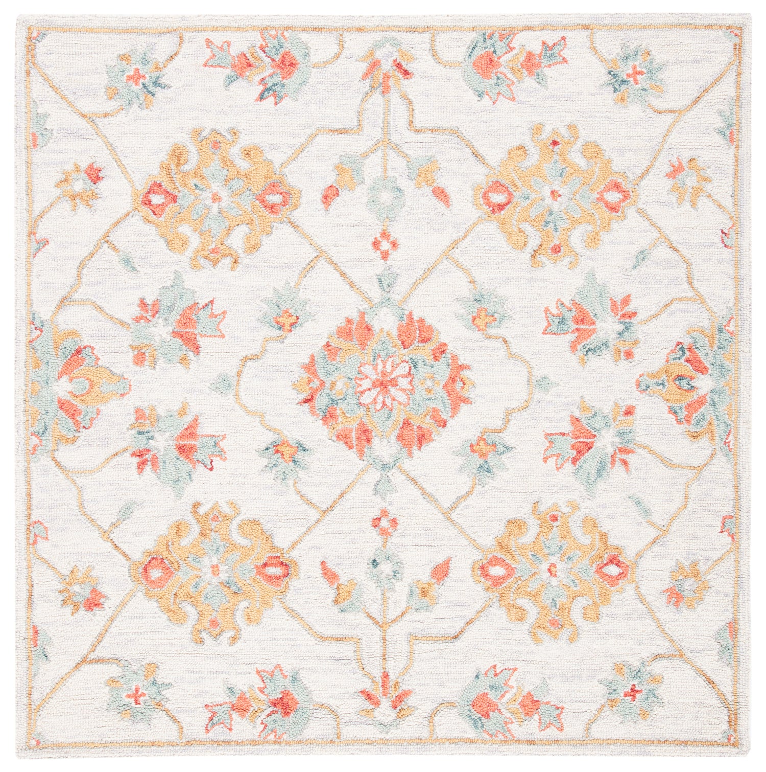 Safavieh Micro-Loop Mlp534G Silver/Red Rugs.