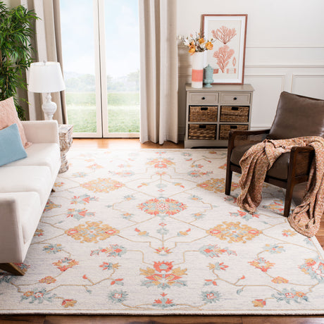Safavieh Micro-Loop Mlp534G Silver/Red Rugs.