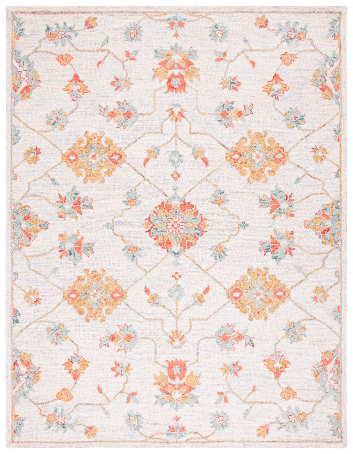Safavieh Micro-Loop Mlp534G Silver/Red Rugs.