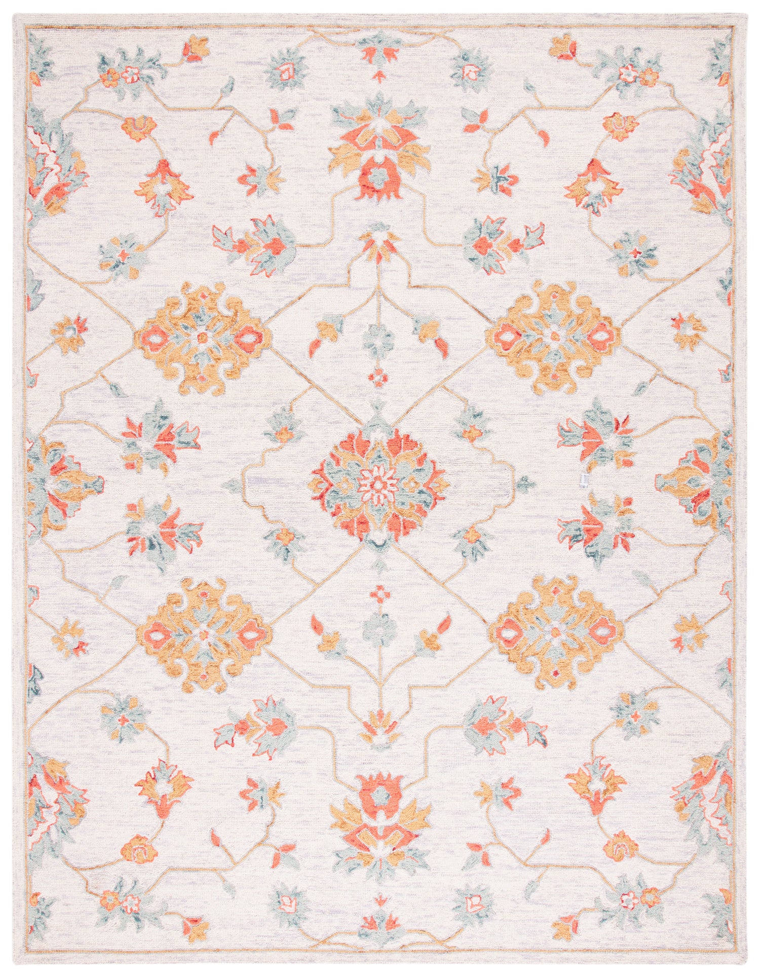 Safavieh Micro-Loop Mlp534G Silver/Red Rugs.