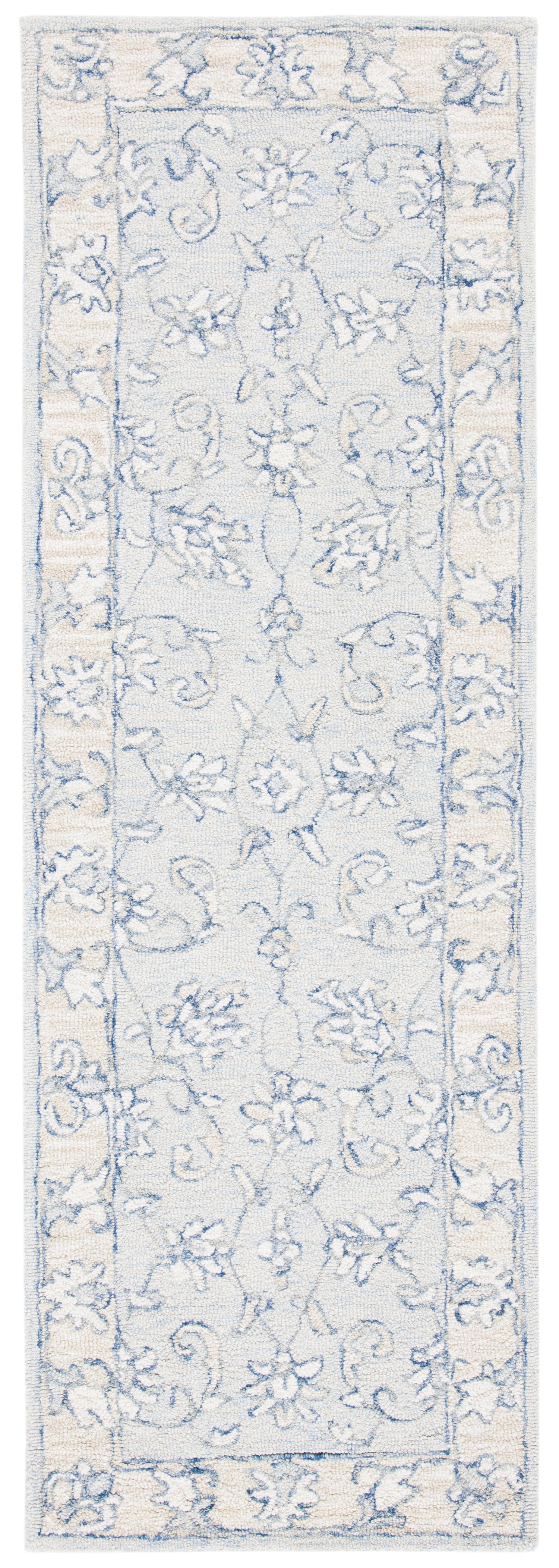 Safavieh Micro-Loop Mlp535M Blue/Beige Rugs.