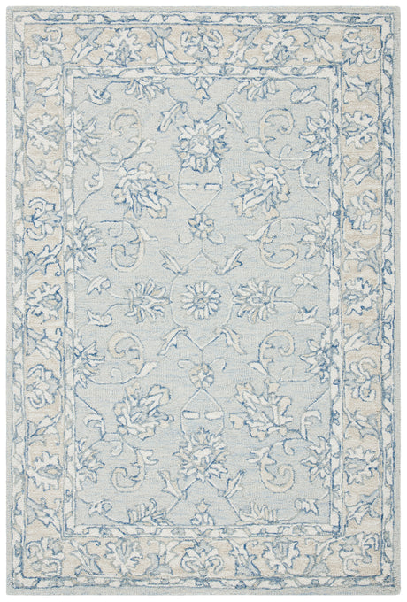 Safavieh Micro-Loop Mlp535M Blue/Beige Rugs.