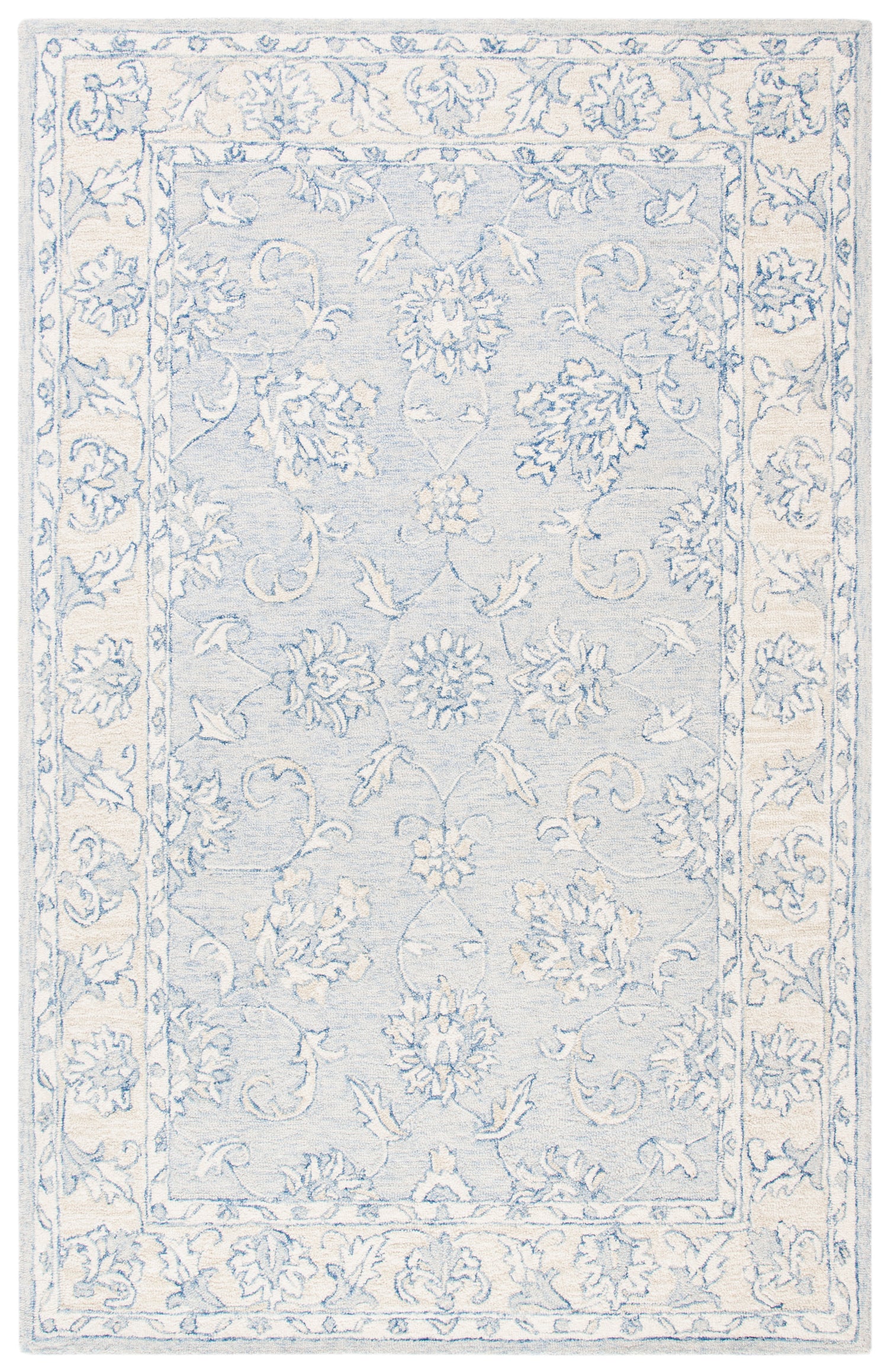 Safavieh Micro-Loop Mlp535M Blue/Beige Rugs.