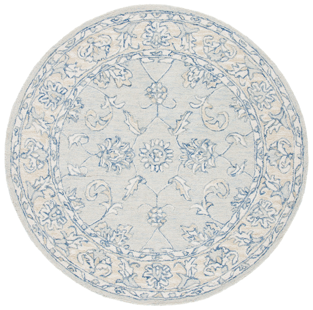Safavieh Micro-Loop Mlp535M Blue/Beige Rugs.