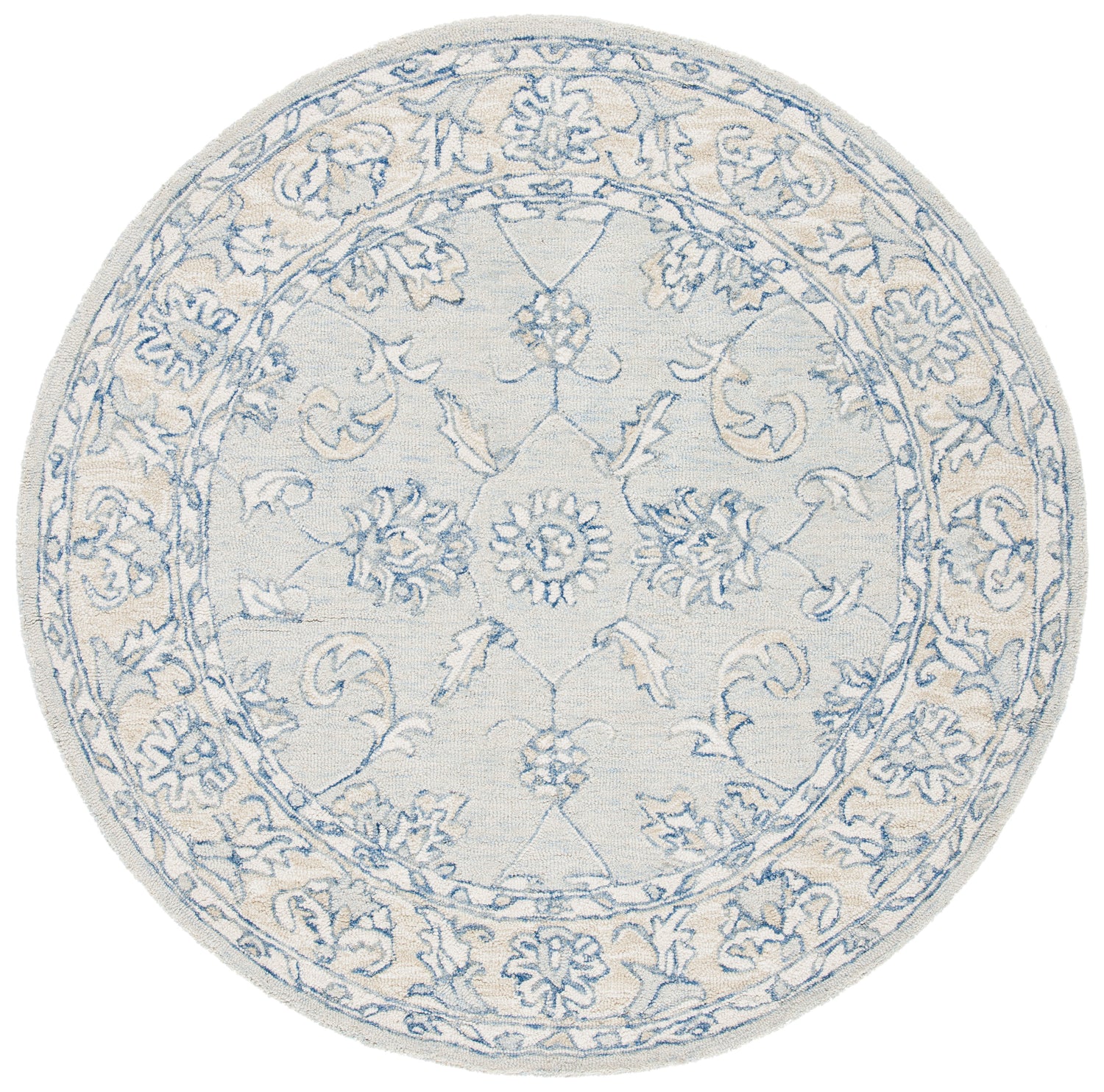 Safavieh Micro-Loop Mlp535M Blue/Beige Rugs.