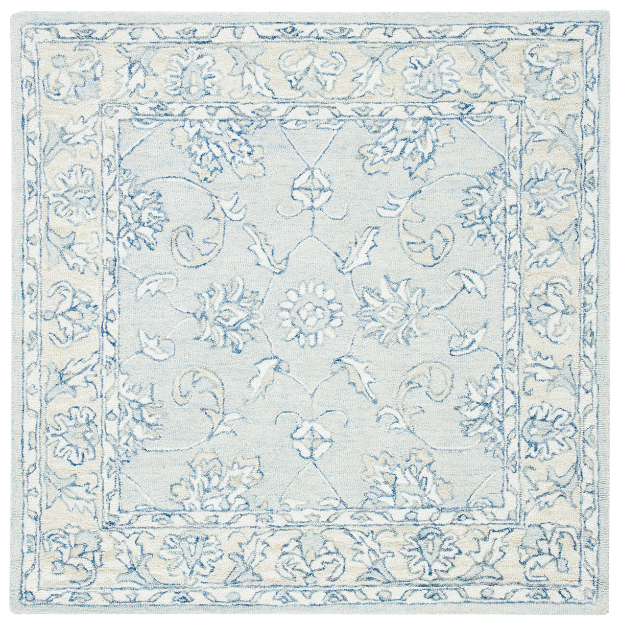 Safavieh Micro-Loop Mlp535M Blue/Beige Rugs.