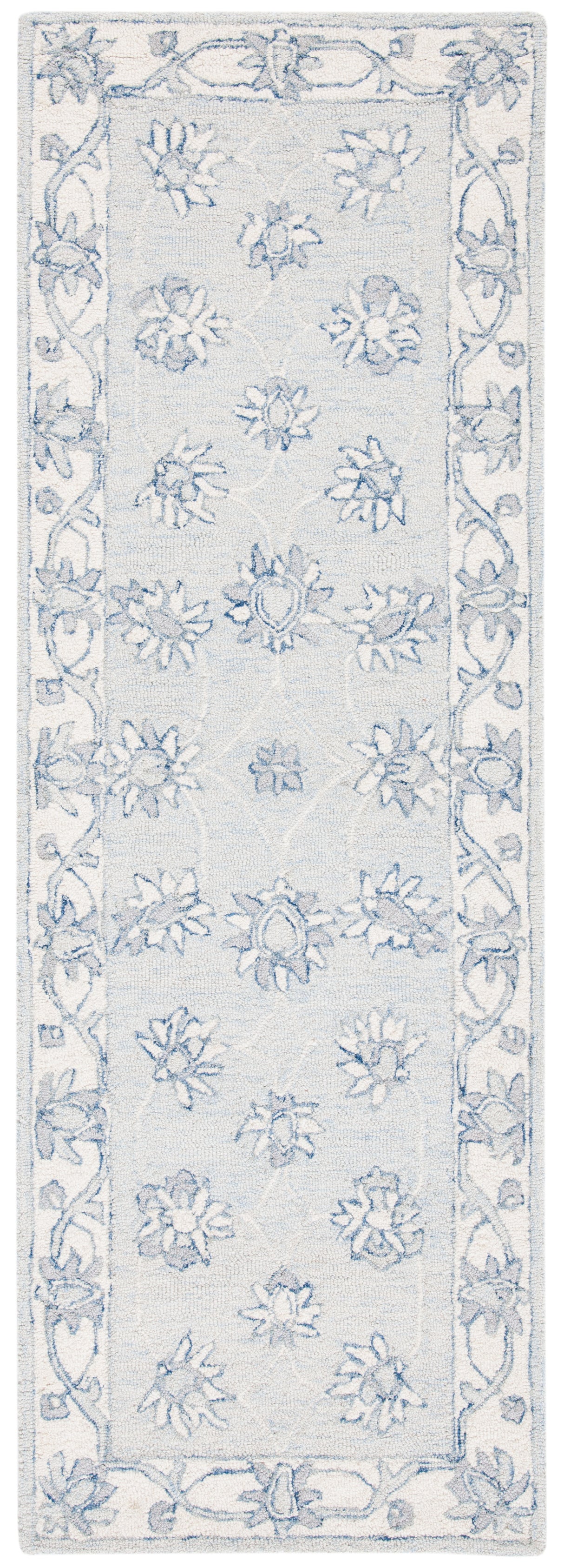 Safavieh Micro-Loop Mlp536L Light Blue/Ivory Rugs.