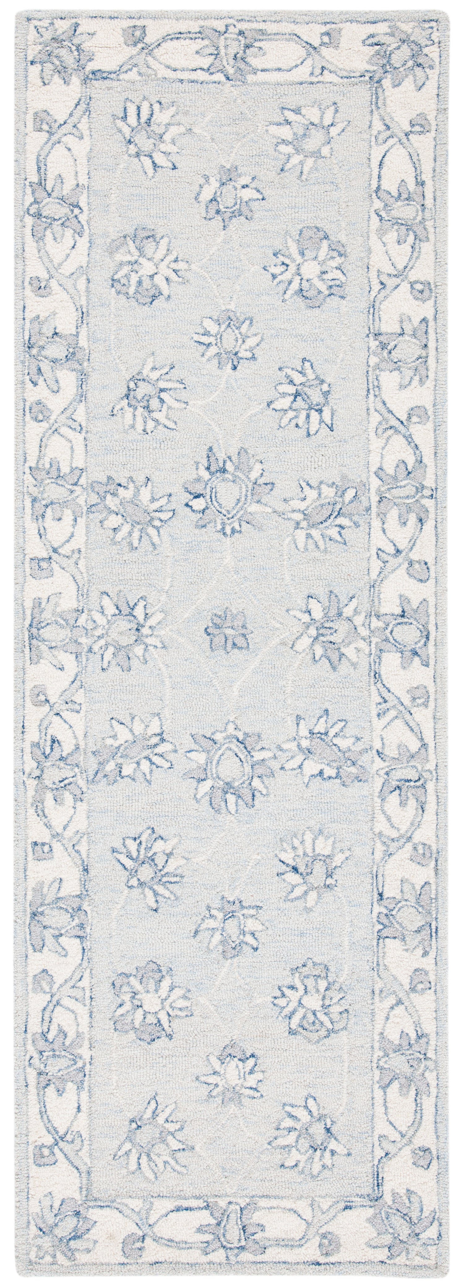 Safavieh Micro-Loop Mlp536L Light Blue/Ivory Rugs.