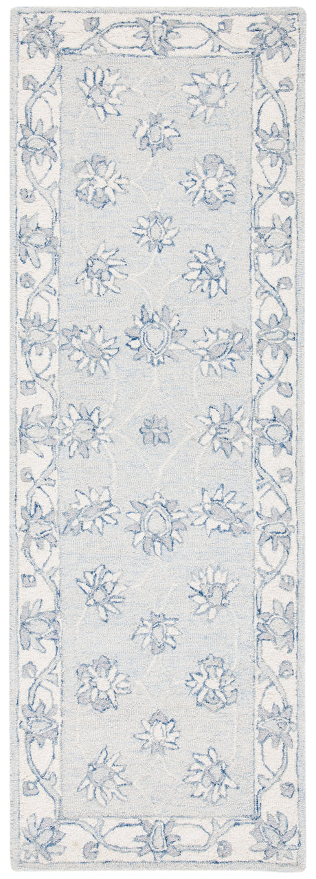 Safavieh Micro-Loop Mlp536L Light Blue/Ivory Rugs.