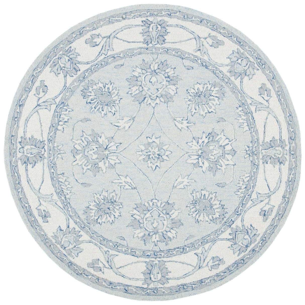 Safavieh Micro-Loop Mlp536L Light Blue/Ivory Rugs.