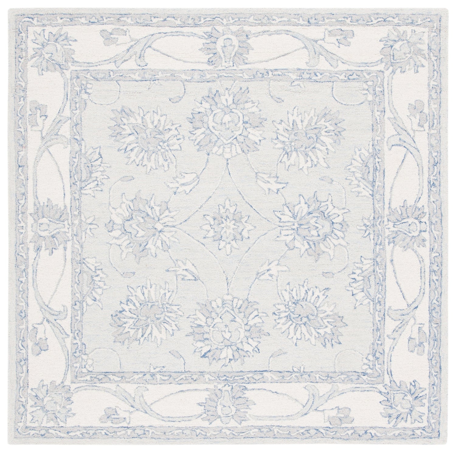 Safavieh Micro-Loop Mlp536L Light Blue/Ivory Rugs.
