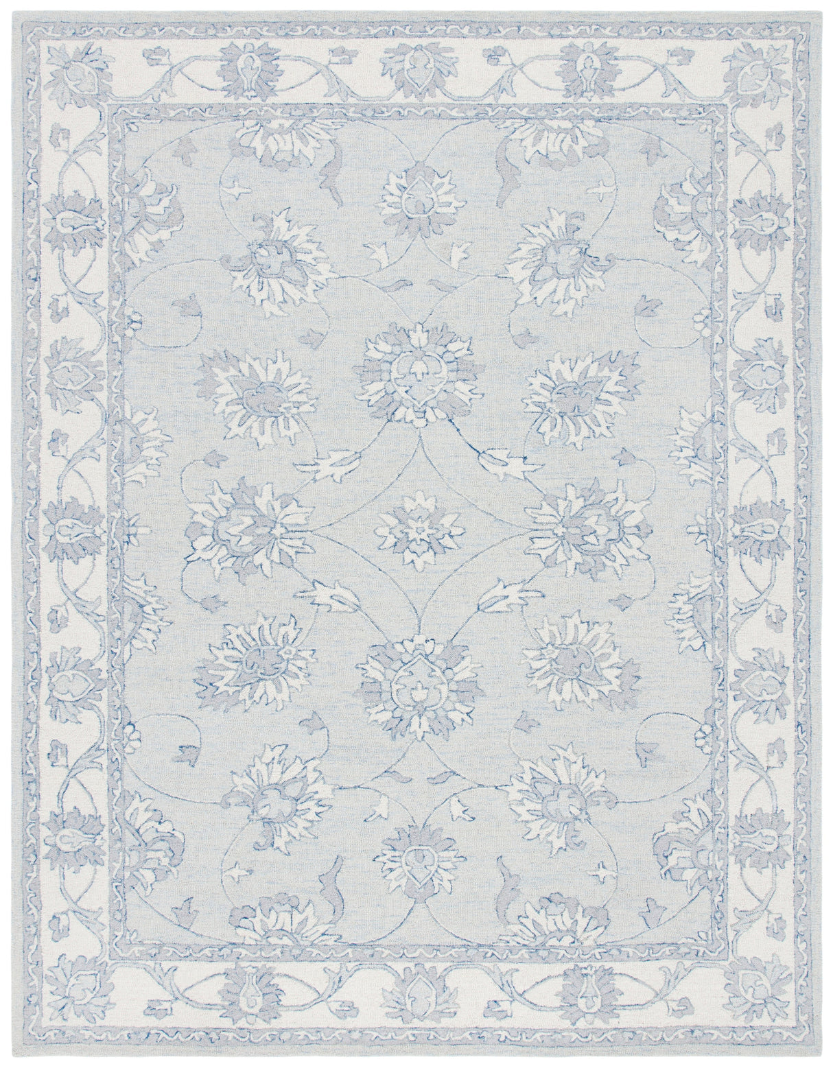 Safavieh Micro-Loop Mlp536L Light Blue/Ivory Rugs.