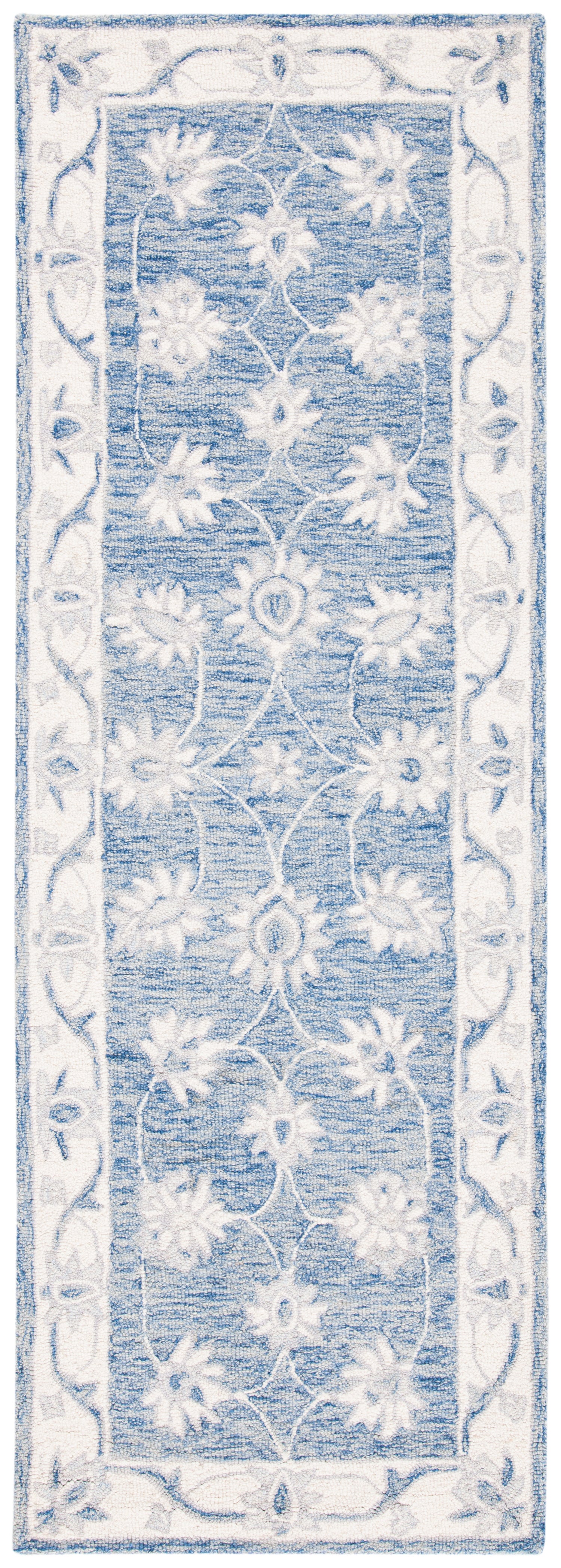 Safavieh Micro-Loop Mlp536M Blue/Ivory Rugs.