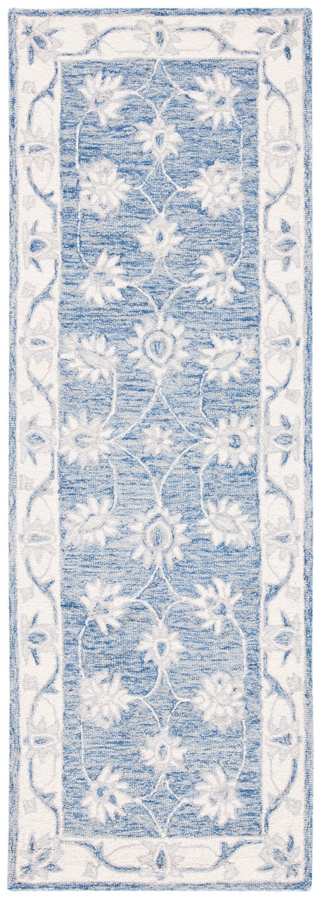 Safavieh Micro-Loop Mlp536M Blue/Ivory Rugs.