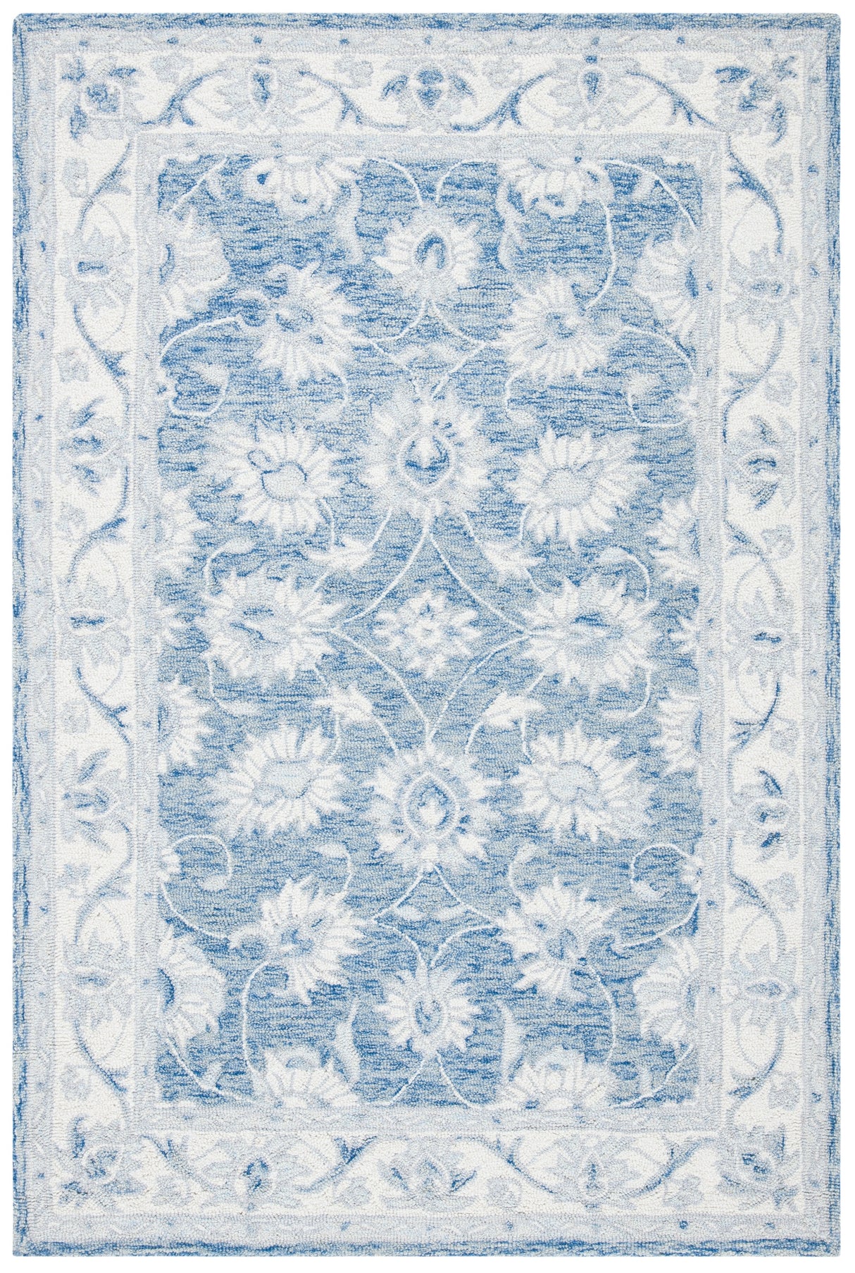 Safavieh Micro-Loop Mlp536M Blue/Ivory Rugs.