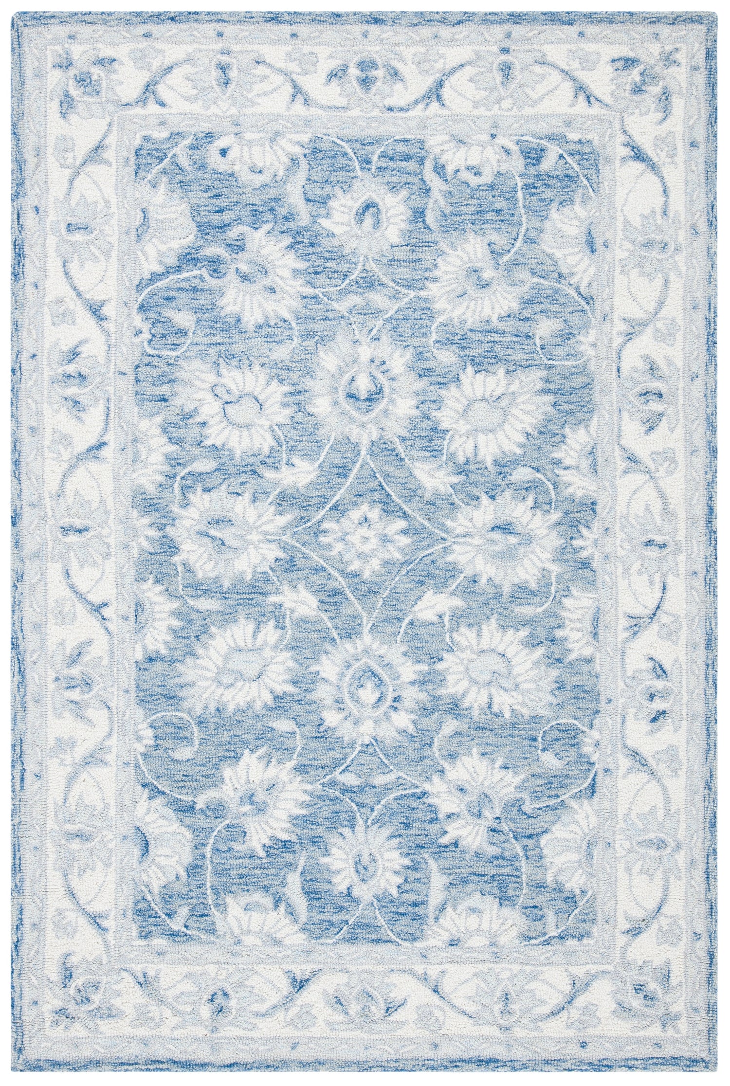 Safavieh Micro-Loop Mlp536M Blue/Ivory Rugs.