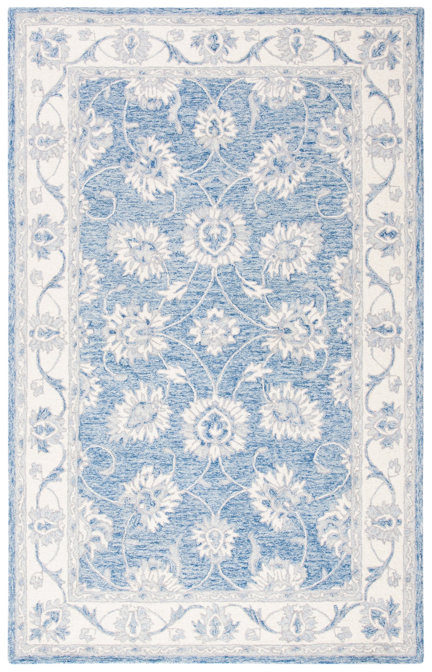 Safavieh Micro-Loop Mlp536M Blue/Ivory Rugs.