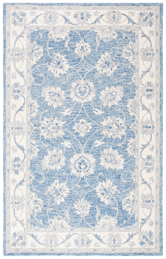 Safavieh Micro-Loop Mlp536M Blue/Ivory Rugs.
