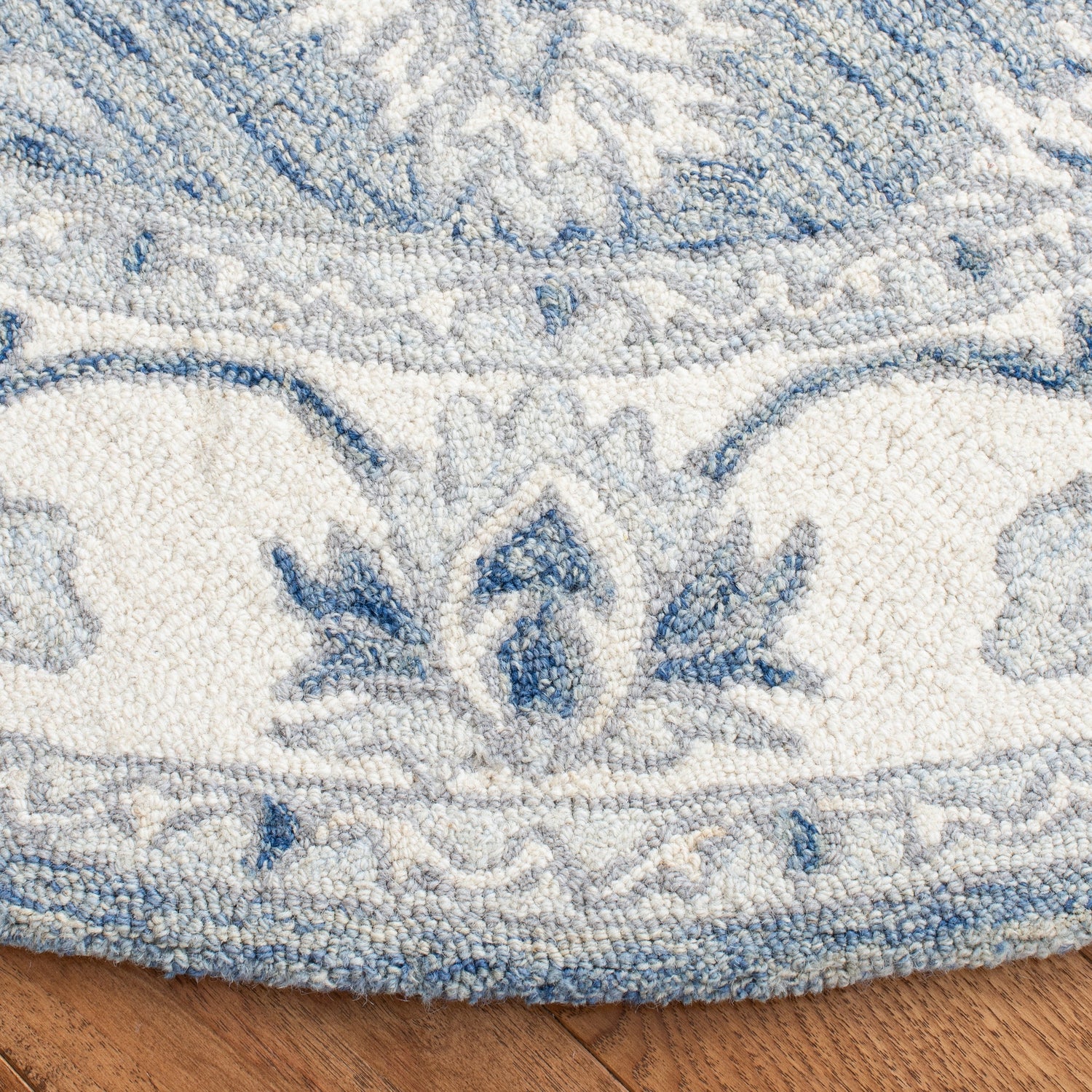 Safavieh Micro-Loop Mlp536M Blue/Ivory Rugs.