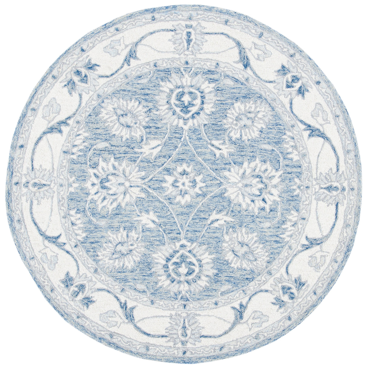 Safavieh Micro-Loop Mlp536M Blue/Ivory Rugs.