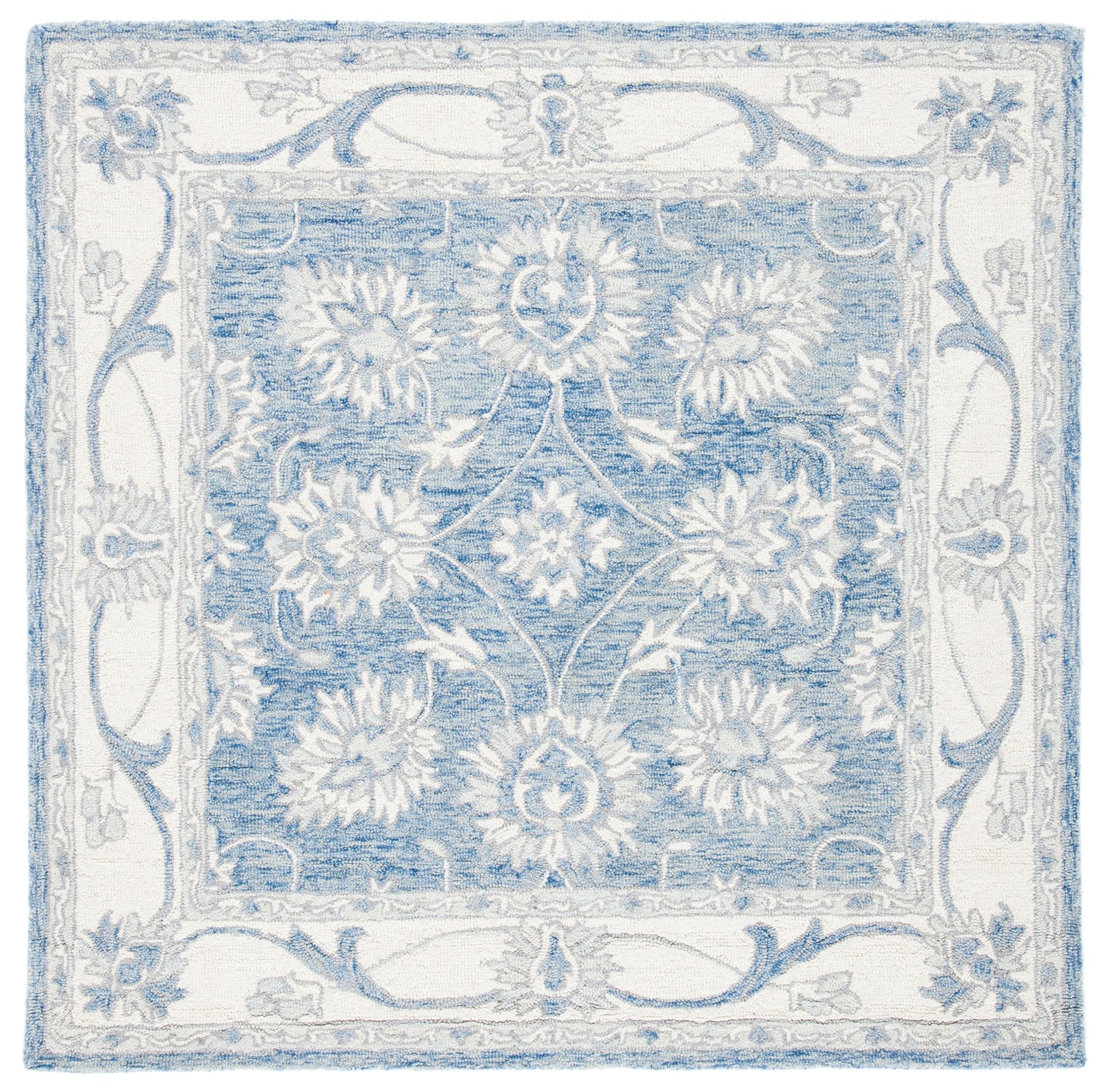 Safavieh Micro-Loop Mlp536M Blue/Ivory Rugs.