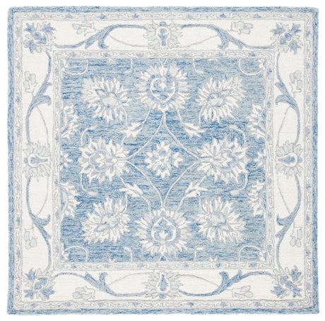 Safavieh Micro-Loop Mlp536M Blue/Ivory Rugs.