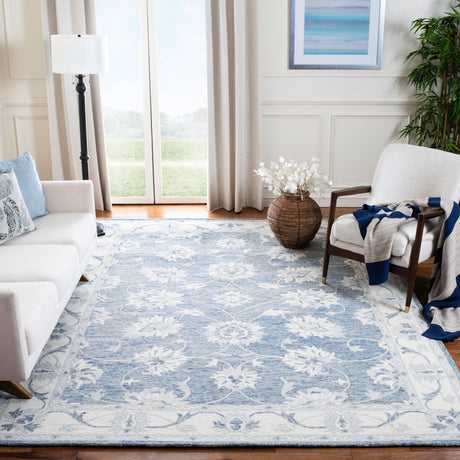 Safavieh Micro-Loop Mlp536M Blue/Ivory Rugs.