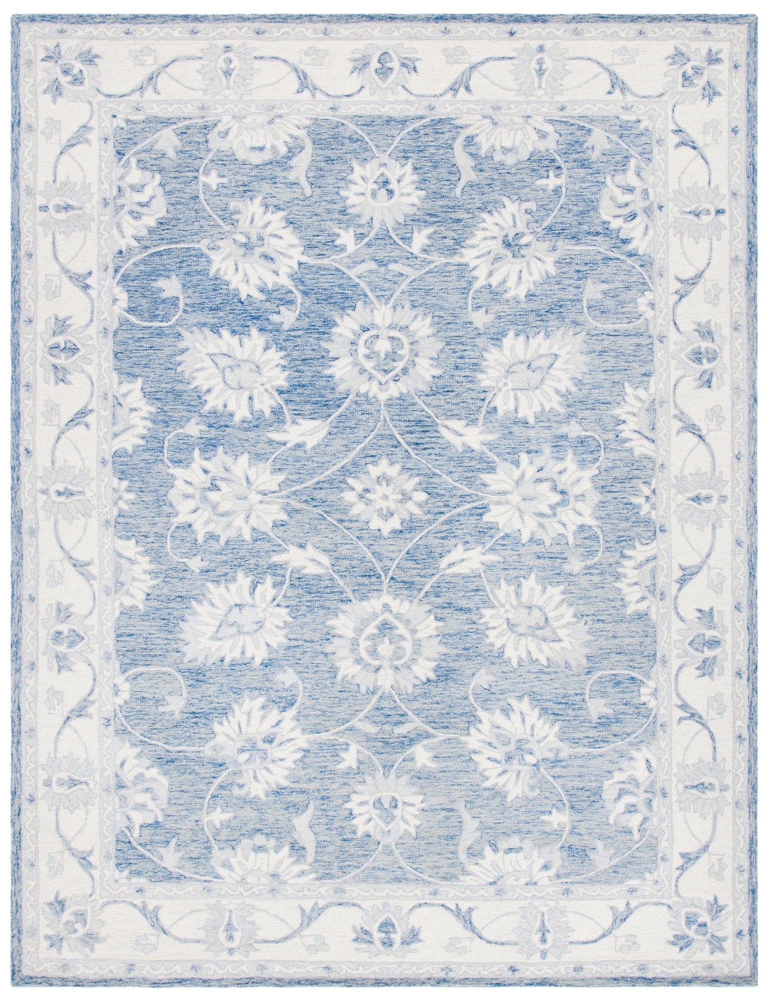 Safavieh Micro-Loop Mlp536M Blue/Ivory Rugs.